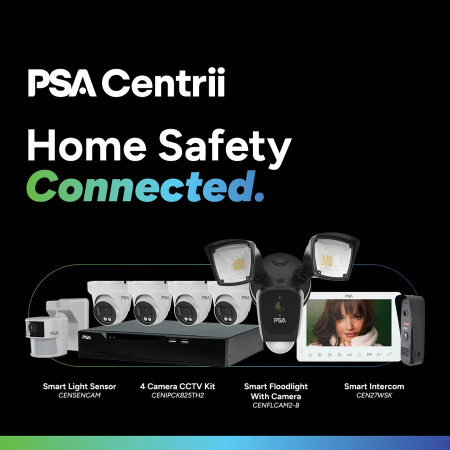 PSA Centrii home security equipment available from Bannister Communications in Maryborough